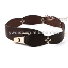 Black Wide Rivet Belts Ceintures en cuir de mode en gros BC4548G-1